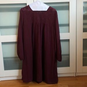 Maroon Dress Abercrombie and Fitch